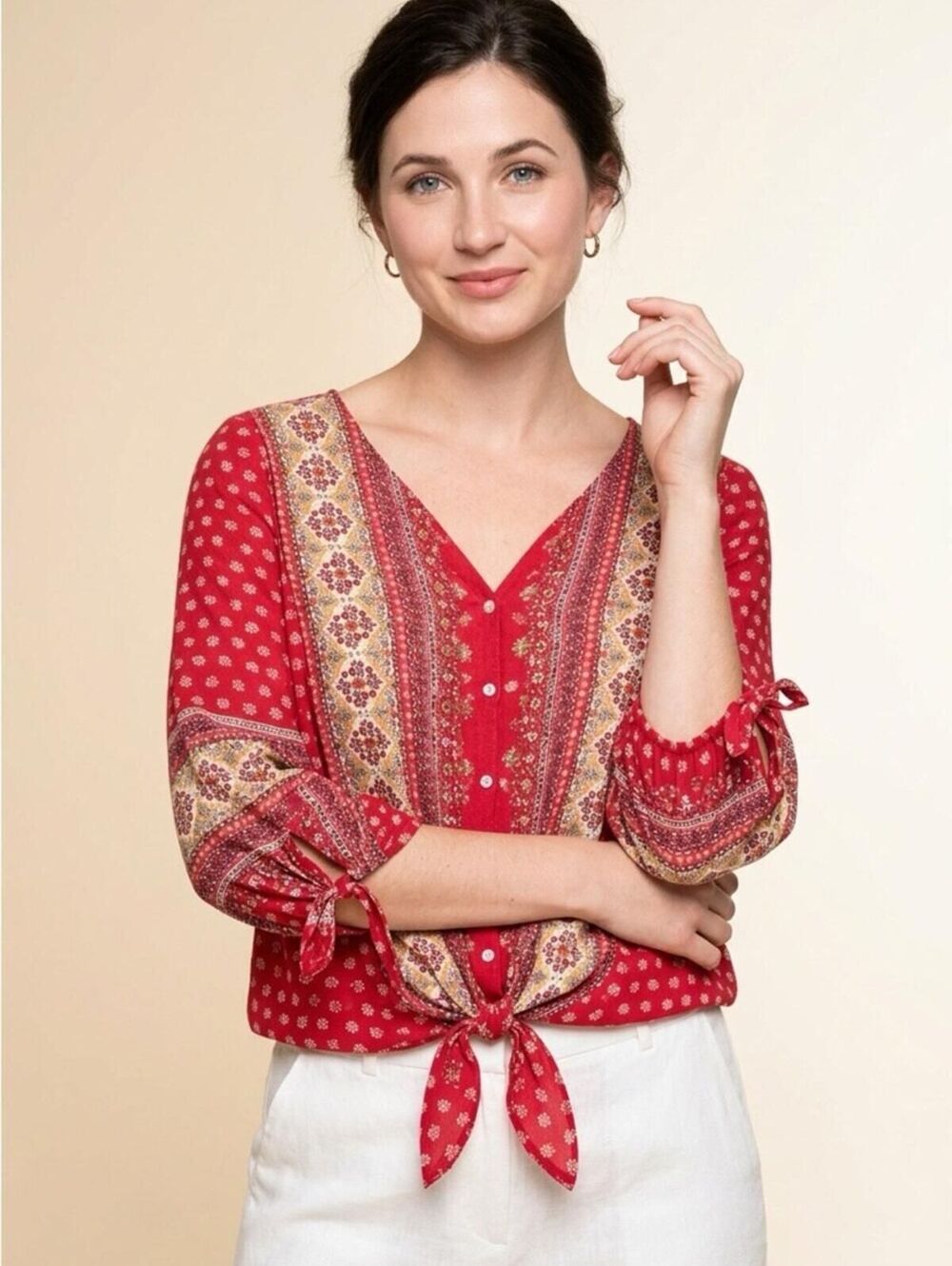 JULY SALE WEST KEI Floral Blouse (M)